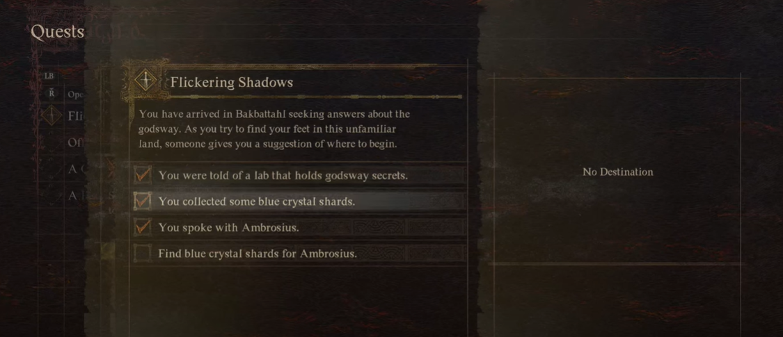 Dragon's Dogma 2 Flickering Shadows Quest