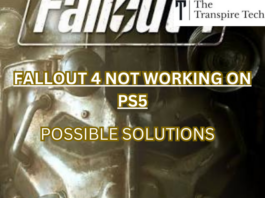 Fallout 4 Not Working on PS5